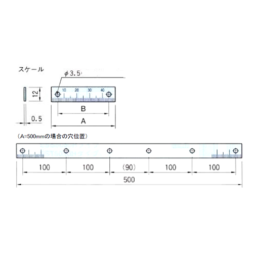 EA948J-105 500右方向/下目盛スケ-ル_画像03