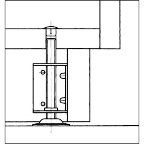 EA949HA-62 M8/50x35x35アジャストベ-ス_画像02