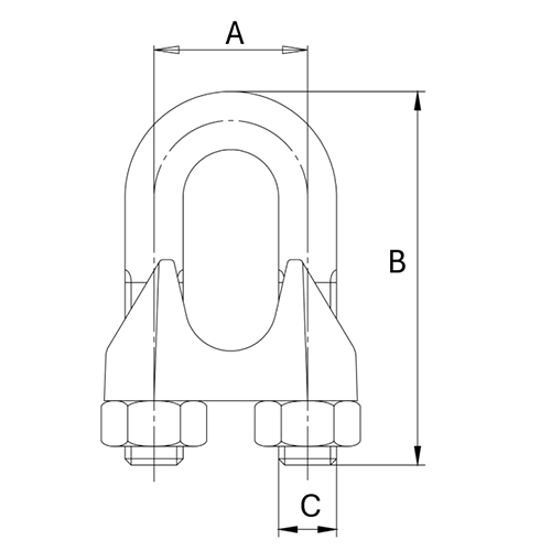 EA638RZ-5 5mmワイヤロープクリップ_画像04