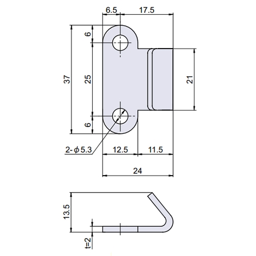 EA951BR-72 25x21mmパッチン用フック(2個)_画像02