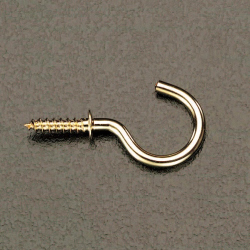EA951DR-5 3.9x38mmネジ込フック真鍮製6個_画像02