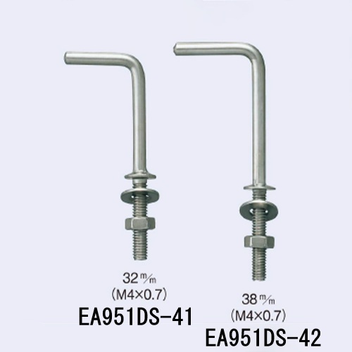 φ3.5x32mmナットねじ付L型フック(SUS/2本)_画像02