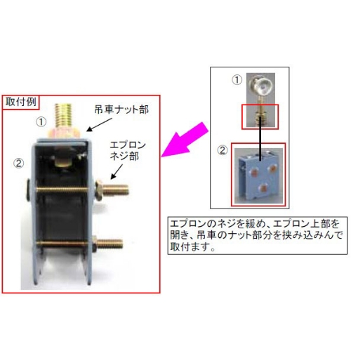 EA970CA-3 3号レ-ル用吊リ車連結エプロン_画像02