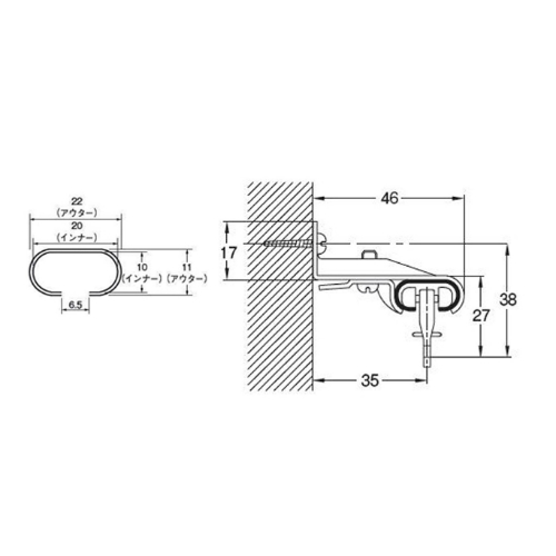 EA970KA-1 0.6-1.0mカ-テンレ-ルセット伸縮_画像04