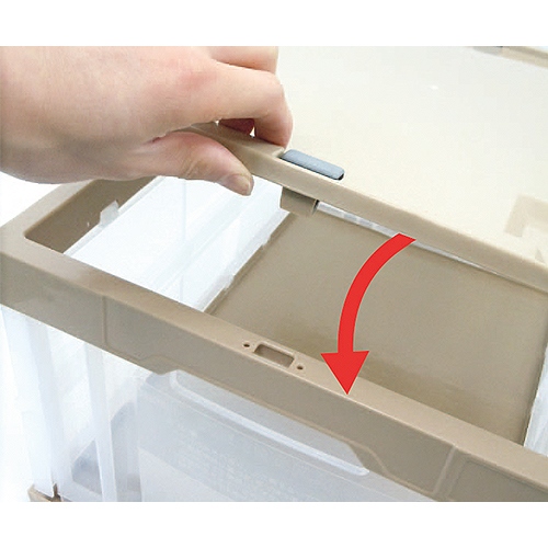 EA506AH-19 75L 折畳コンテナ ベージュ_画像04