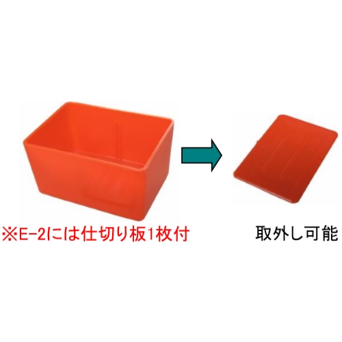 EA508E-2 98x71x53パーツケース小皿12個_画像02