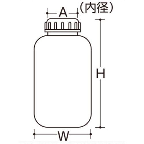φ63x123mm/250ml広口ポリ容器(中蓋付/10個_画像04