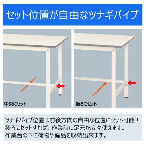 900x600x825/128kgワークテーブル(車輪付)_画像03