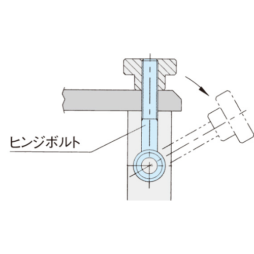 EA948DV-12 M10x75mm焼入ヒンジボルト_画像02