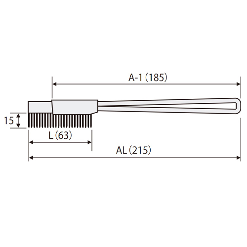 EA109GD-2 210mm ブラシ(スチール製/直)_画像02