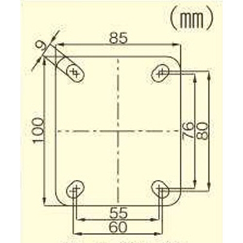 EA986GA-1 キャスタ固定/ソフトラバ-125mm_画像04