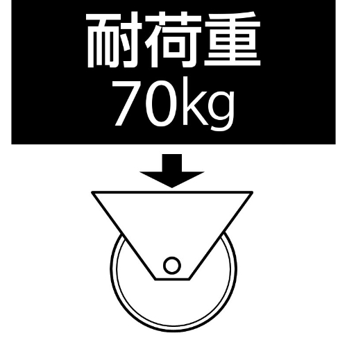 EA986GA-2 キャスタ固定/ソフトラバ-160mm_画像03
