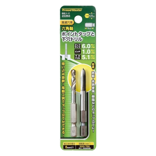 EA829BD-6 M 6x1.0 mmタップ_画像02