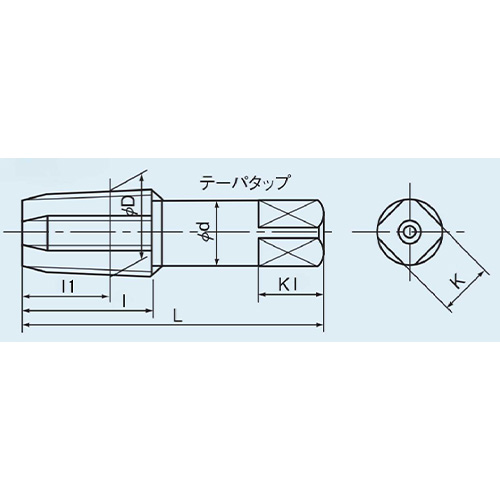 EA829NP-2 1/4x18 パイプタップ(NPT/SKS2)_画像03