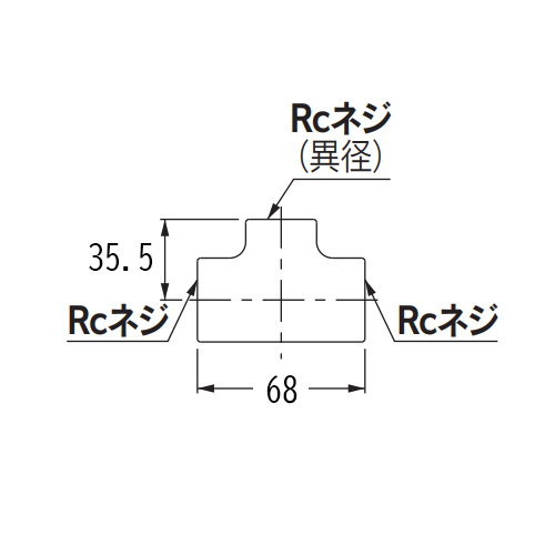 EA432NB-25C Rc3/4xRc1砲金チ-ズ_画像02