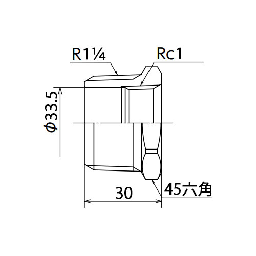 EA469AM-12A R1･1/4xRc1ブッシング_画像02