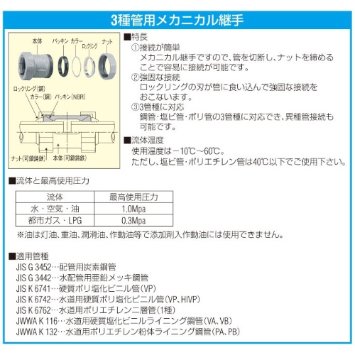 EA469HB-32 32Aエルボ(3管種用メカニカル継_画像02