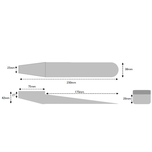 EA575-22 38x250mmウェッジ_画像02