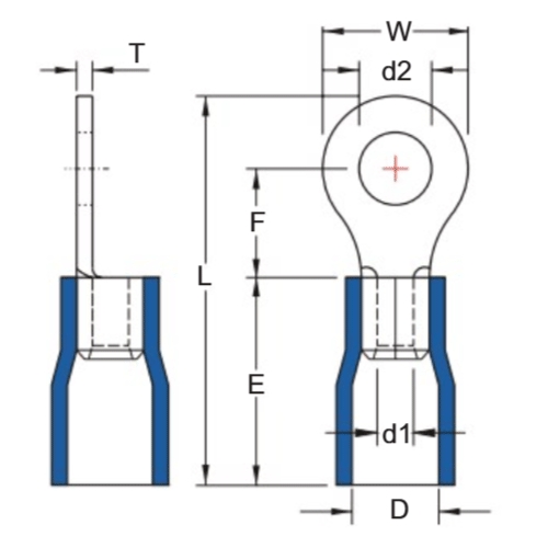 2.0-5.0[丸形]絶縁圧着端子(150個/青)_画像03