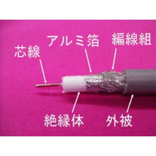 EA940AR-45 7.4mmx50m同軸ケ-ブル75Ω/灰_画像02