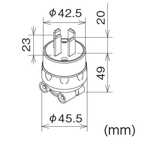 EA940BG-1 AC250V/20Aプラグ接地3P_画像03