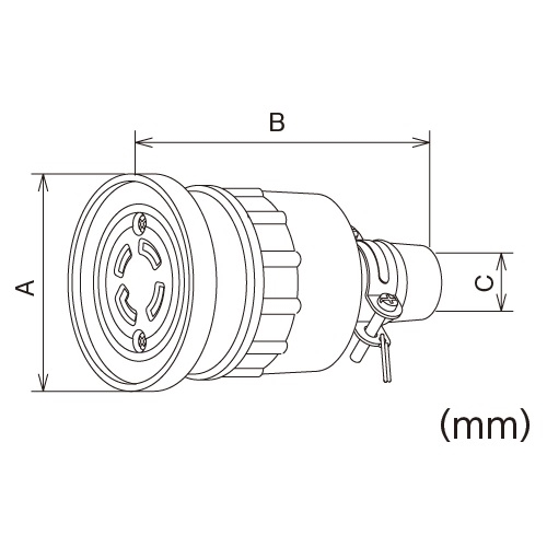 EA940BJ-12 30A防水型引掛コネクター接地3P_画像02