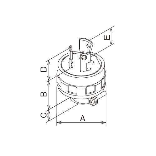 EA940BW-6 AC250V/20Aプラグ2P_画像03