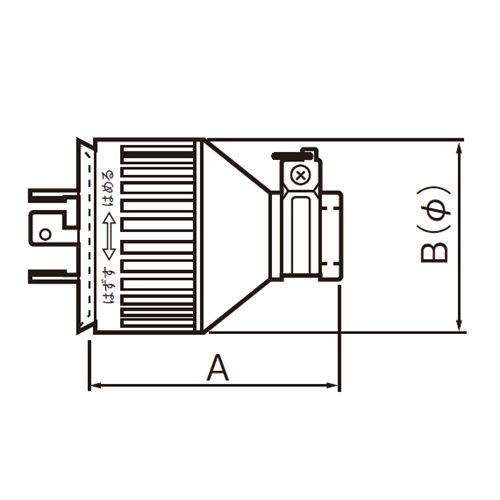 EA940BZ-141 250V/20A防水型引掛ケプラグ2P_画像02