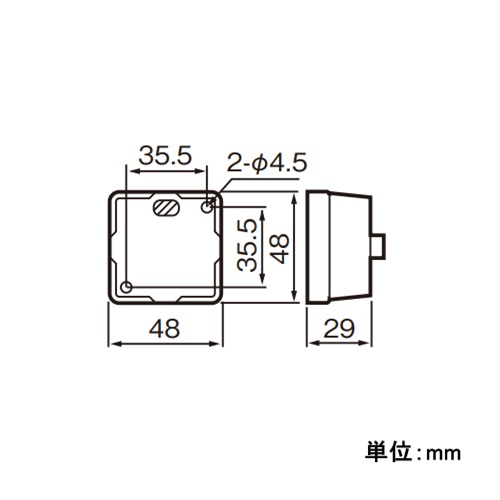 EA940CB-30 300V/10A角型タンブラスイッチ_画像02