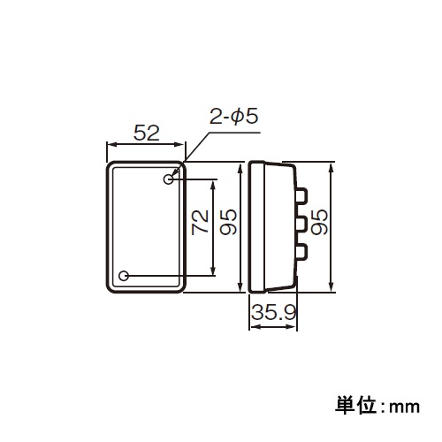 EA940CB-39 角型タンブラスイッチ3連_画像02