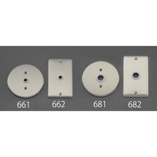 EA940CE-682 電話線プレート角型メタル製_画像02