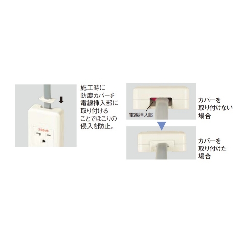 EA940CG-120 角型コンセント用防塵カバー_画像02