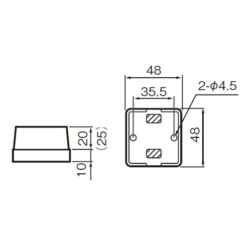 EA940CG-122 125V/15A角型コンセント2口_画像03