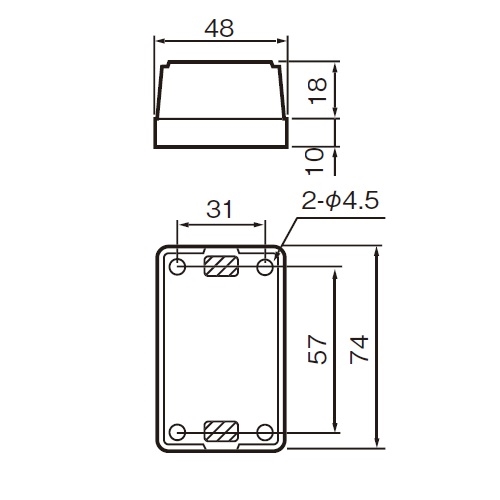 EA940CG-123 125V/15A角型コンセント2口_画像03