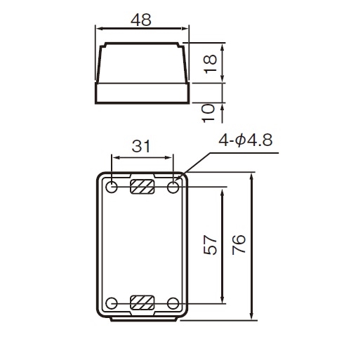 EA940CG-124 125V/15A角型コンセント3口_画像03