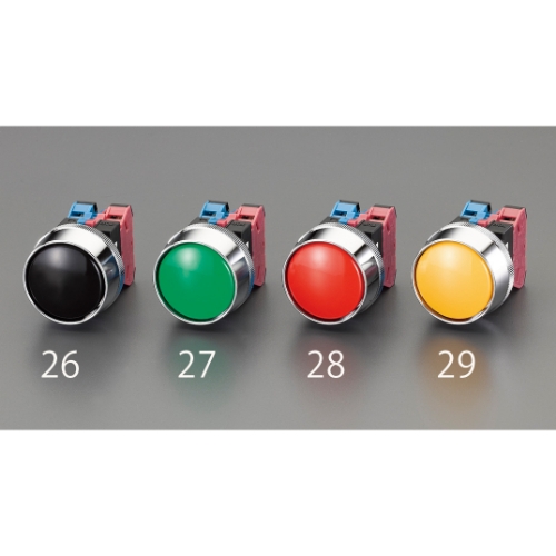 EA940D-28 押ボタンスイッチ大型フル/赤_画像02