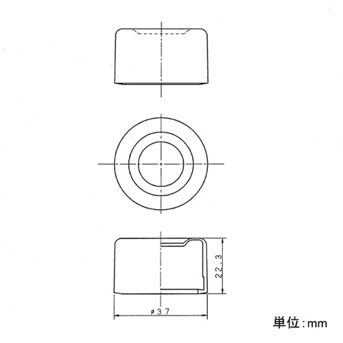 EA940DC-17 押シボタンゴムカバー突形透明_画像03