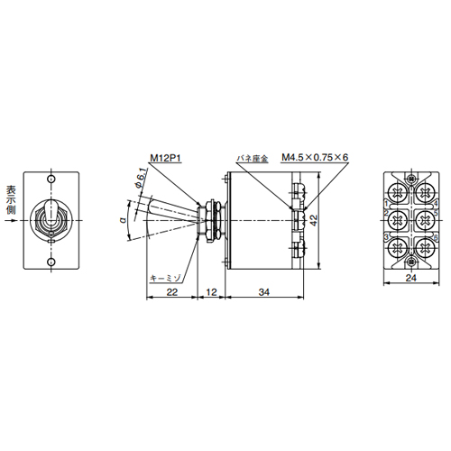 125V/30A2極双投トグルスイッチ(大電流用_画像03