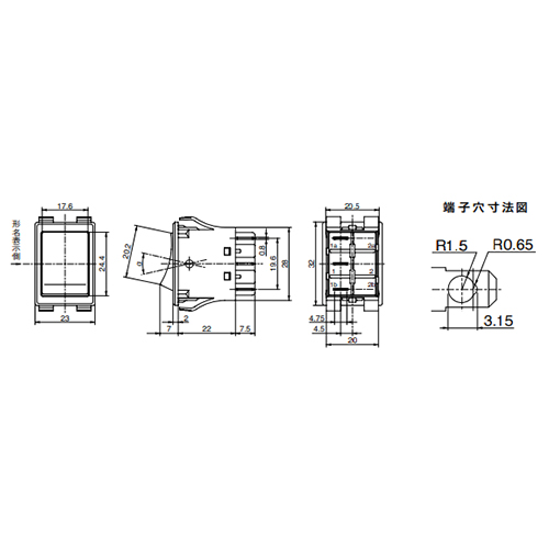 EA940DH-422 双投/ロッカ-スイッチTV-8適合_画像03