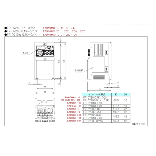 100V/0.1kwインバーター3相モーター制御用_画像02