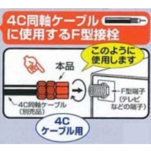 EA940P-44 F型コネクター4C同軸ケ-ブル用x2_画像04