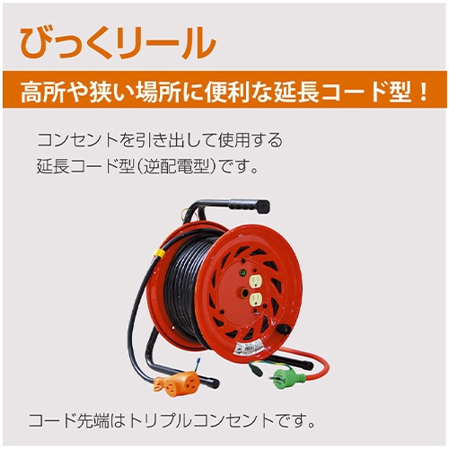 EA815DP-3 AC125V/15A/30mコードリール_画像04