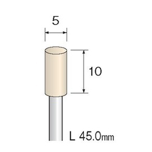 EA819AT-62 5x10mm/3mm軸フェルトバフハ-ド_画像03