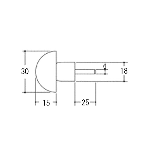 EA819BP-5 30mm/6mm軸ブラシ傘型 スチ-ル製_画像02