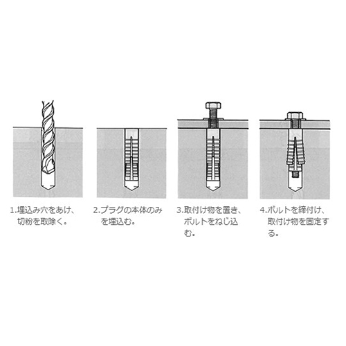 EA945CA-6 プラスチックアンカー(50個)_画像03