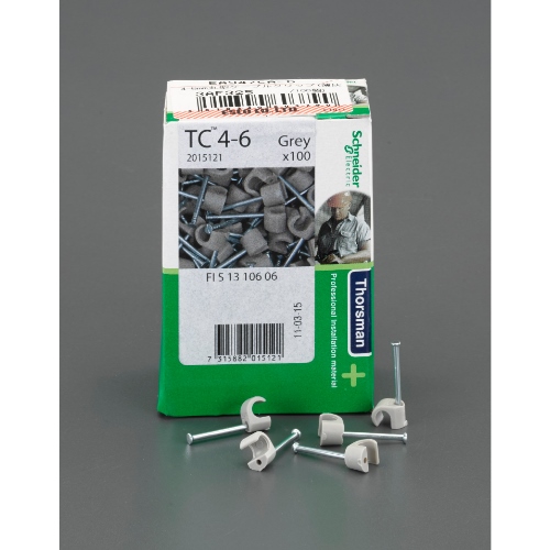 EA947CA-6 4-6mm丸型ケーブルクリップ(薄灰_画像02