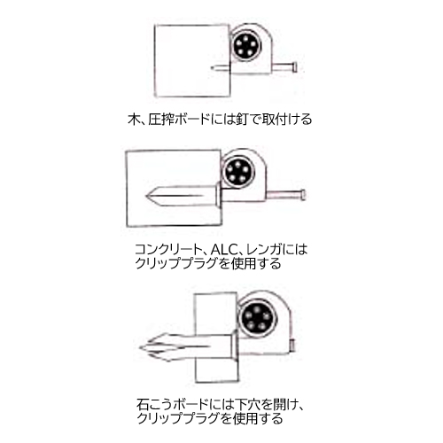 EA947CA-6 4-6mm丸型ケーブルクリップ(薄灰_画像03