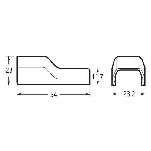 23.2x54mmモール継手コーナー(プラ/白/2個)_画像03