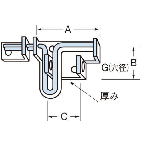 EA951BJ-30 30mmラッチ(ステンレス製)_画像02