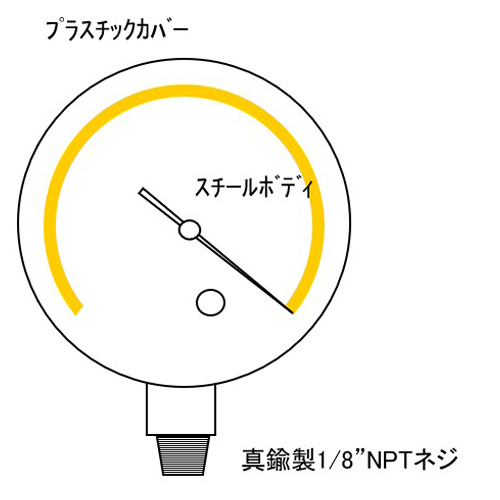 EA106BC 0~-0.1Mpa真空計_画像02